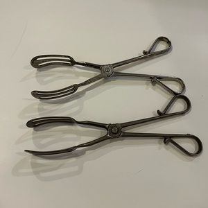 Silver Plate Tongs (2)